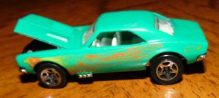 LOOSE 1998 Hot Wheels Pavement Pounders Exclusive 1967 Camaro Green RARE 4