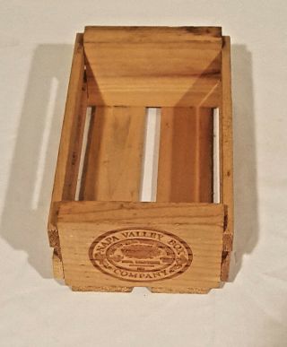 Vintage Napa Valley Box Company Wood Cassette Holder Rare Musicland Samgoody