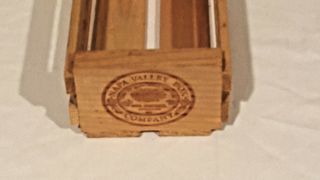Vintage Napa Valley Box Company Wood Cassette Holder Rare musicland SamGoody 2