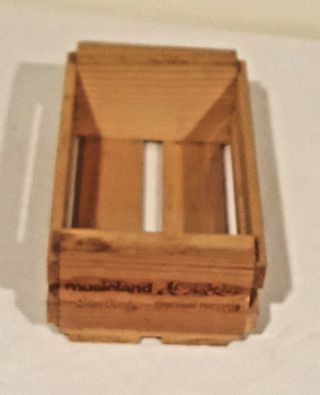 Vintage Napa Valley Box Company Wood Cassette Holder Rare musicland SamGoody 5