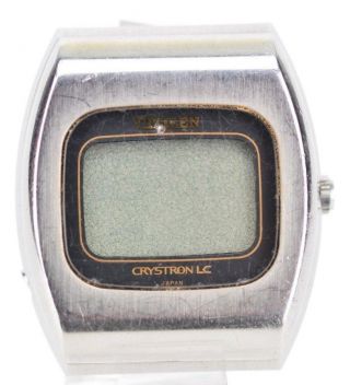 Vintage Mens Citizen Crystron Digital Rare Watch 4 - 095111 D802/19.  4