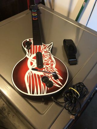 Ps3 Guitar Hero Wired Les Paul Controller Aerosmith Rare &