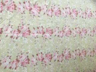 Rare Rachel Ashwell Shabby Chic Couture Pink Roses Duvet Cover 2