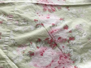 Rare Rachel Ashwell Shabby Chic Couture Pink Roses Duvet Cover 6