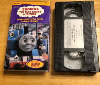 Thomas The Tank Engine Thomas Meets The Queen And Other Stories (vhs,  1997) Rare