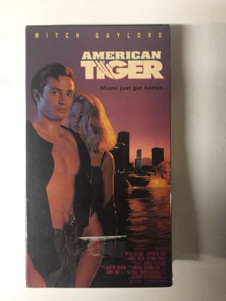 American Tiger Vhs Rare Action B Movie Mitch Gaylord Rare