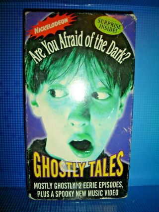 Rare Are You Afraid Of The Dark | Ghostly Tales Vhs 1994 Nickelodeon Collectible