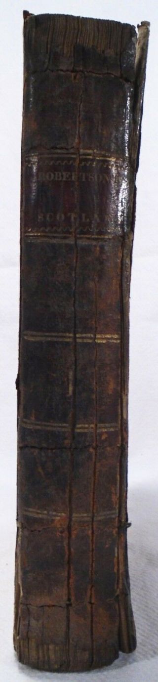 HISTORY OF SCOTLAND William Robertson 1811 FIRST EDITION 2 volumes LEATHER RARE 3