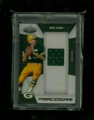 Bart Starr Certified Fabric Of The Game Jersey /250 Rare Green Bay Packers Sp