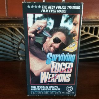 Surviving Edged Weapons Rare Vhs With Certificate Police Training