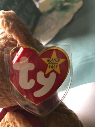 Extremely rare ty beanie baby “Curly” Retired bear with many errors 2