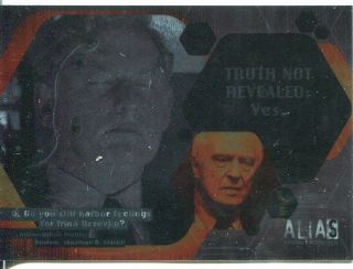 Alias Season 1 Ultra Rare Unreleased Foil Variant Double Agent Card D3