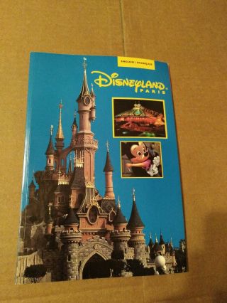 Disneyland Paris Souvenir Book English/french Disneyana Disney 1996 Rare