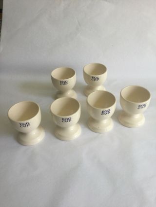 Emma Bridgewater Utility Set Of 6 Egg Cups Very Very Rare