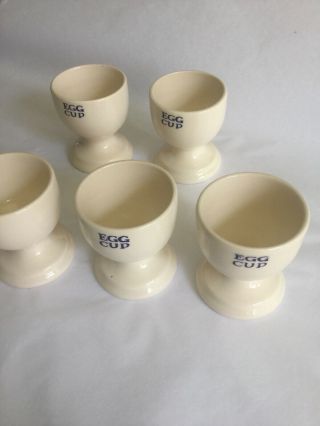 Emma Bridgewater Utility Set of 6 Egg Cups Very Very Rare 3