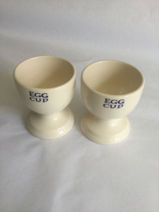 Emma Bridgewater Utility Set of 6 Egg Cups Very Very Rare 7