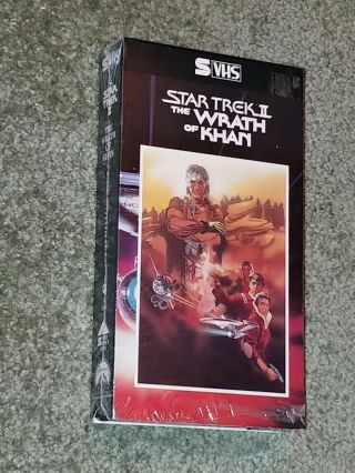 Star Trek Ii The Wrath Of Khan - Svhs - Prerecorded Movie - Vhs - Very Rare