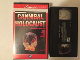 Cannibal Holocaust Vhs Rare Pal France Horror Big Box Ruggero Deodato Fox Video