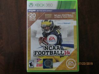 Ncaa Football 14 Microsoft Xbox 360 2014 Very Rare College Vg
