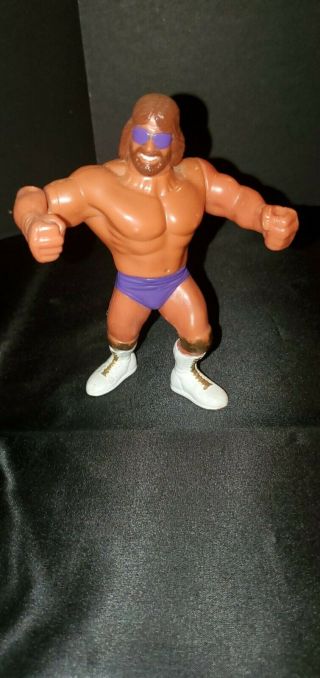 Rare Purple Macho Man Randy Savage Hasbro 4.  5” Wwf Wrestling Figure Vintage Wwe