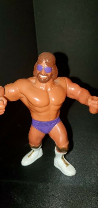 Rare Purple Macho Man Randy Savage Hasbro 4.  5” WWF Wrestling Figure Vintage WWE 3