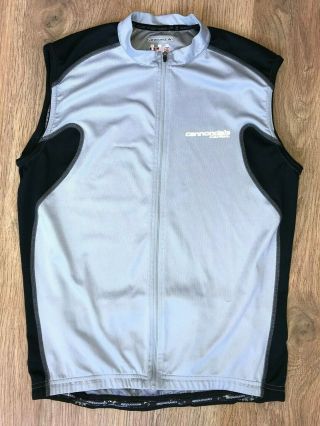 Cannondale Carbon Very Rare Vest Gilet Sleeveless Cycling Jersey Size L