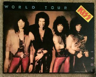 Kiss Usa - Lick It Up Tour Program - Book From 1984 - 1985 Tour Rare Vintage Ex,