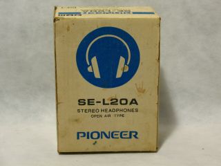 Rare - Vintage Pioneer Se - L20a Open Air Headphones With Box Sound Great