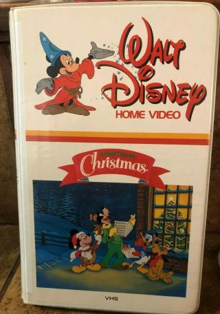 A Walt Disney Christmas (vhs) Vintage Disney Clamshell Big Box Very Rare