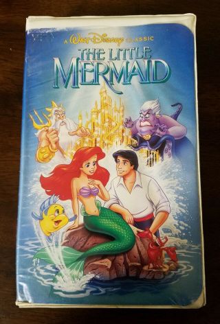 Disney The Little Mermaid Vhs Rare Banned Cover Black Diamond