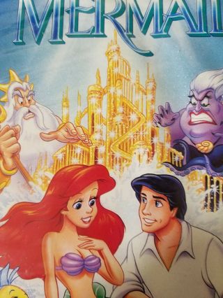 Disney THE LITTLE MERMAID VHS RARE BANNED COVER Black Diamond 2