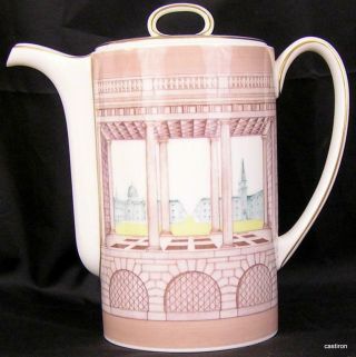 Very Rare Susie Cooper Classic Vista Coffee/tea Pot Coffeepot Or Teapot