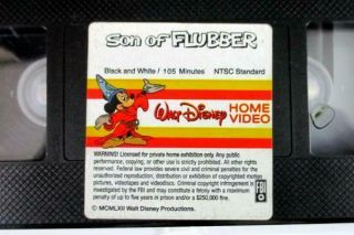 Walt Disney Home Video 211VS Vintage Son Of Flubber 1962 Clam Shell Case Rare 3