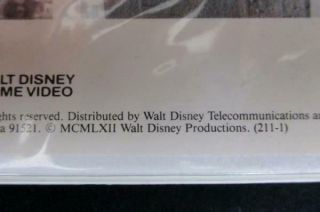 Walt Disney Home Video 211VS Vintage Son Of Flubber 1962 Clam Shell Case Rare 5