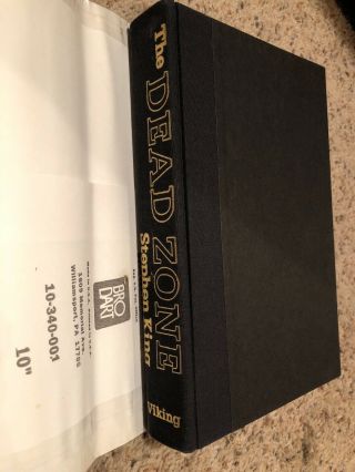 Stephen King THE DEAD ZONE HB/DJ Book Club Edition VIKING 1979 VG RARE 6