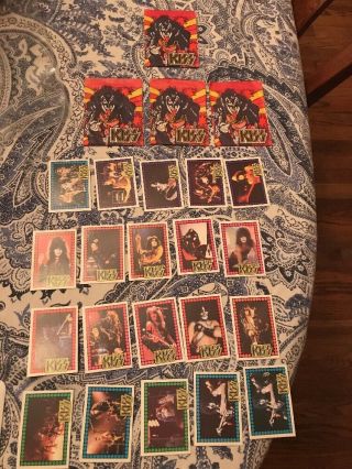 Kiss Holland 1978 20 Cards,  4 Wrappers. ,  Rare