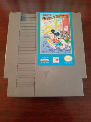 Rare Nes Nintendo Entertainment System Game: Mickey 