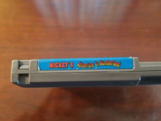 Rare NES Nintendo Entertainment System Game: Mickey ' s Adventure In Numberland 3