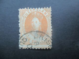 Queensland Stamps: 5/ - Chalon - Rare - Post (d238)