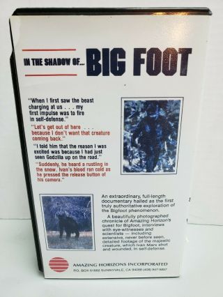 In the shadow of bigfoot VHS - RARE OOP/Sasquatch/cryptozoology 2