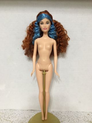 2004 Barbie Fashion Fever Tokyo Pop Style Japan Drew Doll Blue Hair Redhead Rare 2