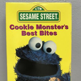 Sesame Street Cookie Monster ' s Best Bites VHS Video Tape VCR Sony Rare Children 3