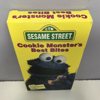 Sesame Street Cookie Monster ' s Best Bites VHS Video Tape VCR Sony Rare Children 5