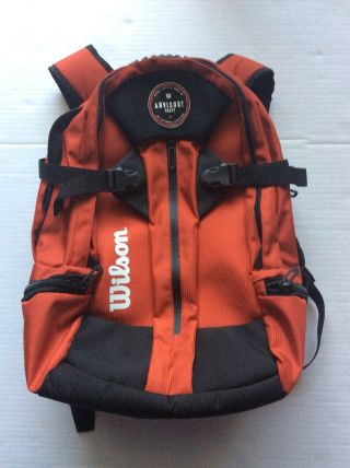 Red Black Rare Wilson Advisory Staff Elite School Backpack Travel Bag Polyester