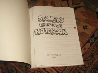 Encino High : Stoney ' s Notebook by Stoney Brown - Encino Man Movie RARE L@@K 5