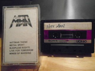 Mega Rare Hittman Demo Cassette Tape Metal 1986 Unreleased Anthrax Voc.  Hitt Man