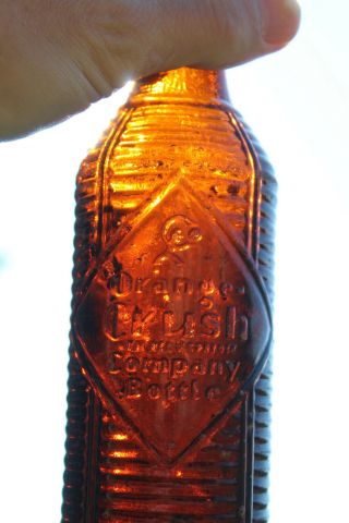 Shelbyville Tennessee Embossed Orange Crush Tenn Tn Rare 1947 7oz