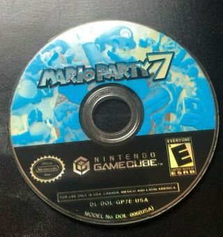 Mario Party 7 (gamecube,  2005) Disc Only Rare Fun