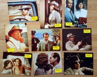 Roman Polanski Chinatown - 18 Rare German Lobby Cards 1974 Jack Nicholson