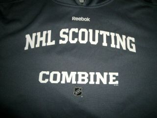 Nhl Scouting Combine Playdry Hoodie Large Pro Stock Gray Rare